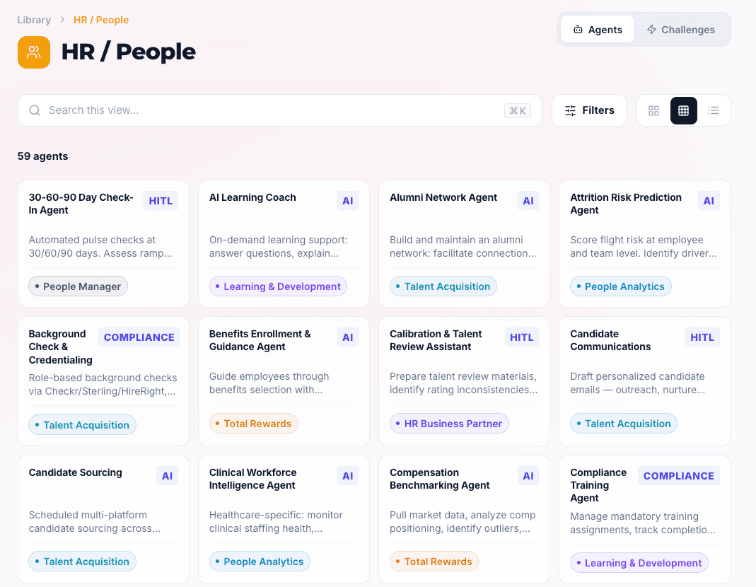 Introducing the new ACTAVA Workforce Agent Library for Human Resources
