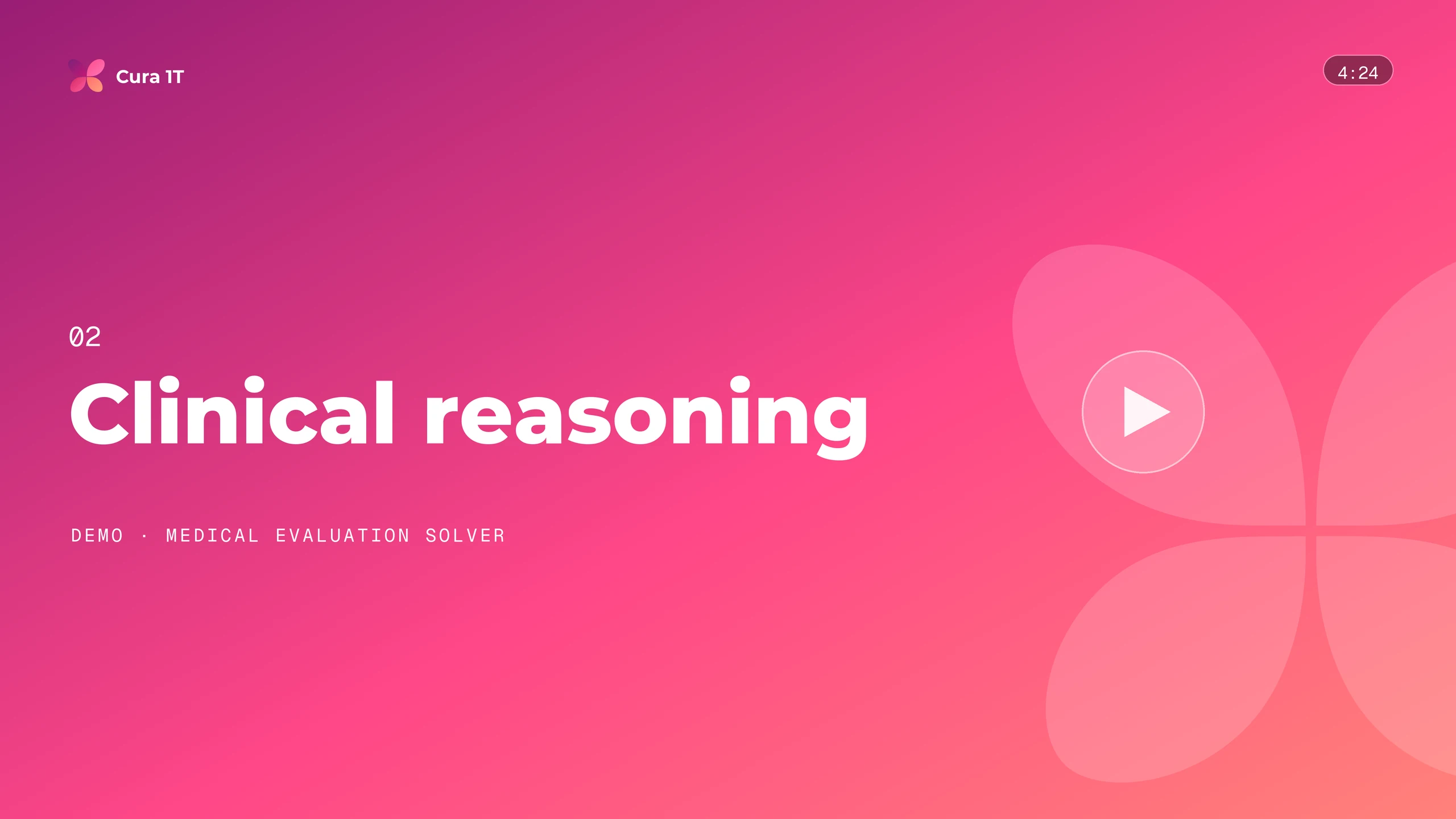 Clinical reasoning demo — Medical Evaluation Solver